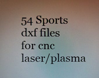 54 sports dxf files