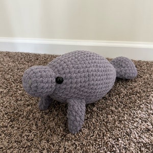 Crochet manatee handmade plush