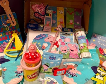 PEPPA PIG MEGA Gift Box | Hamper | Play Doh | Birthday | Present | Toys | Sensory | Personalised | Kids | Child | Boys | Girls | 3+ Yrs