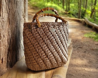 Crochet pattern for bag, video tutorial, crochet bag