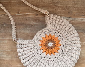 Runde Granny Tasche, Granny Bag, Videotutorial und PDF