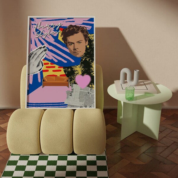 Harry's House Poster / Harry Styles Digital Print / Printable Download / As it was / Harry Styles Collage