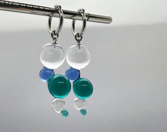 Glass Earrings/Dangle&Drop Earrings/Pendant Earrings/Custom Design Earrings/Unique Earrings