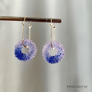 Glass Glass Earrings/Custom Design Earrings/Pendant Earrings/Glass Drop Earrings/Handmade Earrings