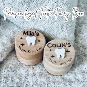 Tooth fairy box tooth fairy bag custom tooth fairy personalized name kids tooth fairy box