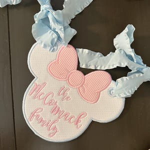 Girl Mouse Stroller Tag