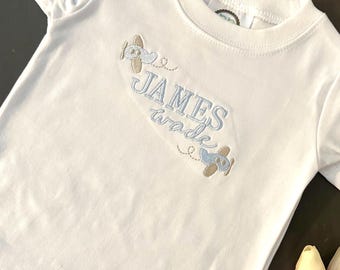 Boys Airplane Shirt, Custom Jet Top, avión