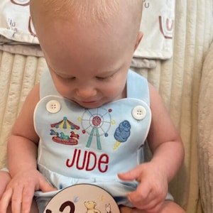 Personalized Boy's County Fair Bubble: Boy Carnival Theme Outfit, Circus Birthday Shirt immagine 2