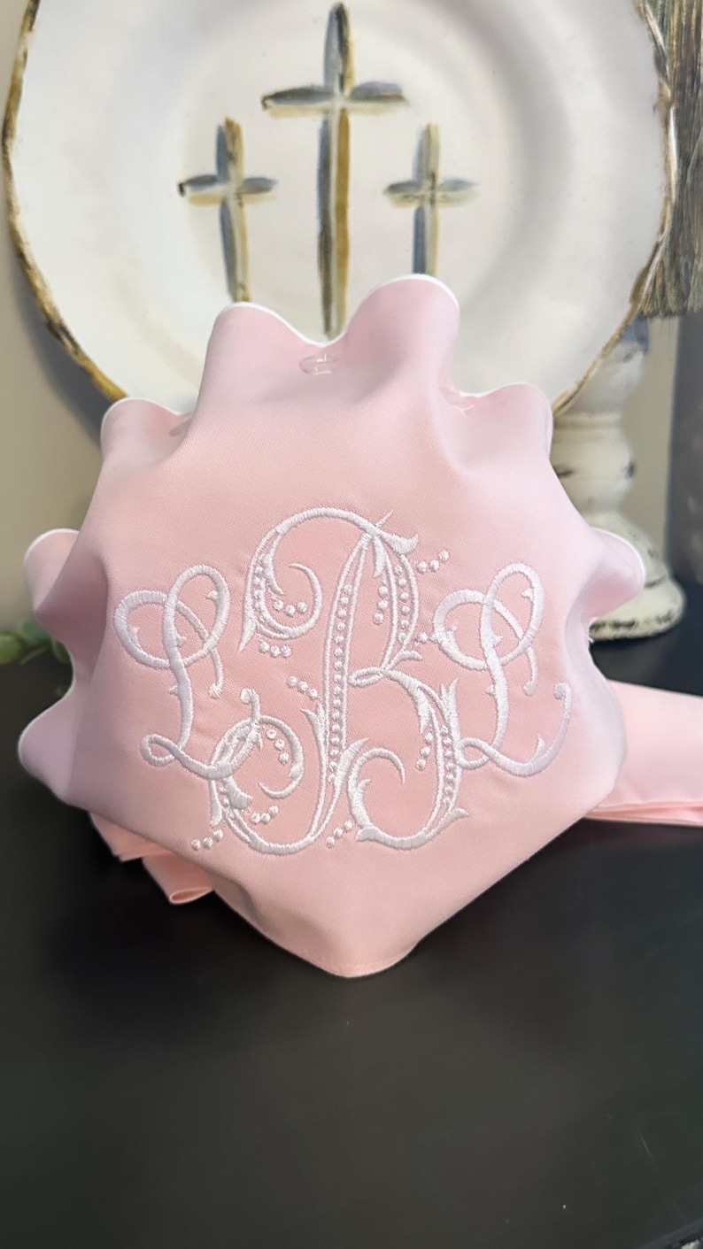 Monogrammed Baby Bonnet: Personalized Embroidered Cotton Sunhat - Etsy