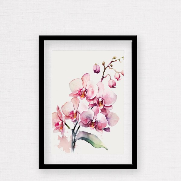Orchid Wall Art Etsy