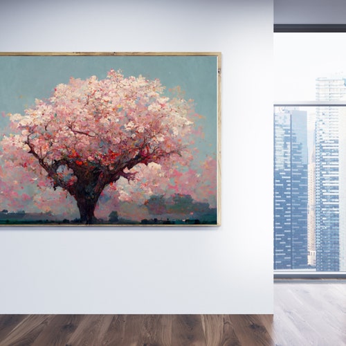 Cherry Blossom Wall Art Prints Set of 3 Spring Flowers Etsy