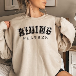 Horse Girl Sweatshirt, Horseback Riding Crewneck, Horse Lover, Equestrian, Bareback Riding, Outdoor Sport, Barn Sweatshirt, Horse Mama