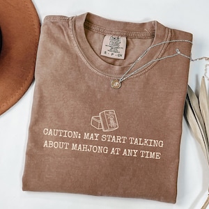 Comfort Colors® Minimalist Mahjong Shirt, Mahjong Gift, Funny Mahjong Tee, Gift for Mahjong Lover Shirt, Mahjong TShirt, Mahjong Game Tshirt
