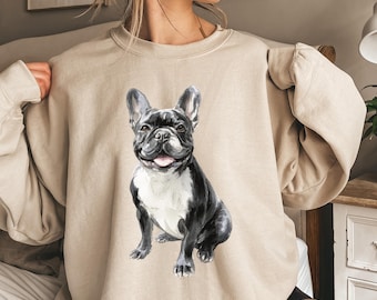 Sweat bouledogue français, sweat chien personnalisé, sweat chien, chemise maman Frenchie, amateur de bouledogue français, cadeau pour amateur de Frenchie, maman chien