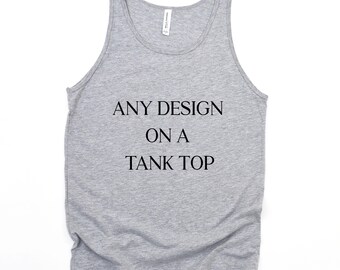 Custom Logo Tank Top, Company Logo Tank, Team Logo Tank Top, Personalized Logo, Logo Text Here, Personalized Tank Top, Bachelorette Tank Top