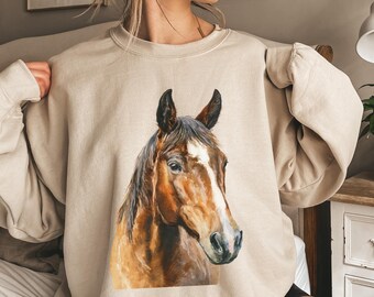 Horse Sweatshirt, Horse Girl Gifts, Horse Gifts, Horse Rider Gift, Horse Trainer Gift, Gift For Horse Lover, American Quarter Horse Sweater