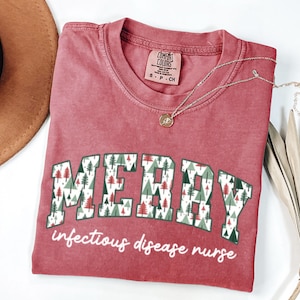 Infectious Disease Nurse Shirt, Christmas Infectious Disease Nurse Shirt, Holiday Infectious Disease Nurse Team Shirts, Infection Control RN