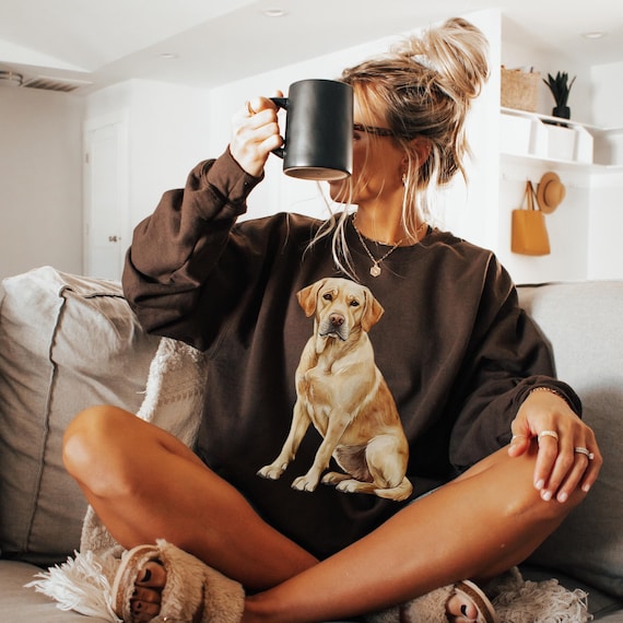 Yellow Labrador Retriever Sweatshirt, Dog Sweatshirt, Lab Mom Shirt, Lab Dad Shirt, Labrador Retriever Gifts, Gift for Lab Lover, Lab Shirt