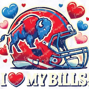 Buffalo Valentinstag PNG | Geldscheine Valentinstag | Geldscheine Sublimation | Buffalo Fußball PNG | Fußball Sublimation | AI Digitaler Download