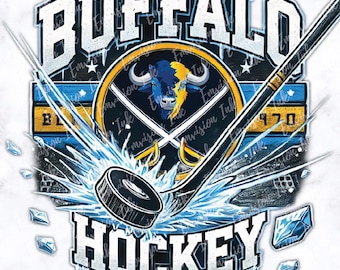 Buffalo Hockey PNG | Hockey Team PNG | Hockey Sublimation png | Hockey T-shirt Design | Buffalo Hockey Digital file | AI Digital Download