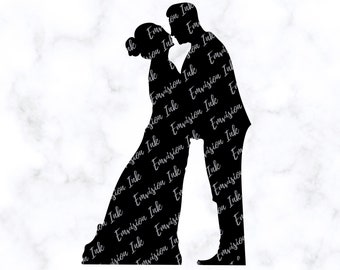 Bride and Groom SVG | Bride and Groom DXF | Wedding SVG | Bride and Groom Cut File | Wedding Cut File | Couple Cut File | Digital Download