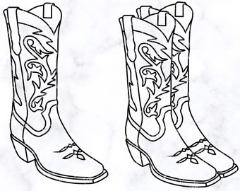 Cowgirl Boots SVG | Cowgirl Boots Bundle | Cowgirl SVG | Boots SVG | Cowgirl Cut File | Cowgirl Boots Clipart | Country | Digital Download
