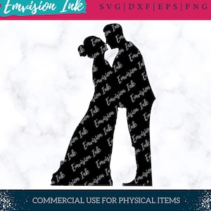 Bride and Groom SVG | Bride and Groom DXF | Wedding SVG | Bride and Groom Cut File | Wedding Cut File | Couple Cut File | Digital Download