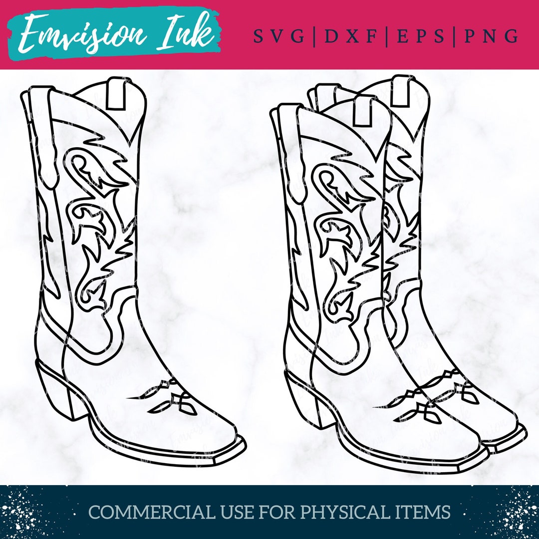 Cowgirl Boots SVG Cowgirl Boots Bundle Cowgirl SVG Boots SVG Cowgirl
