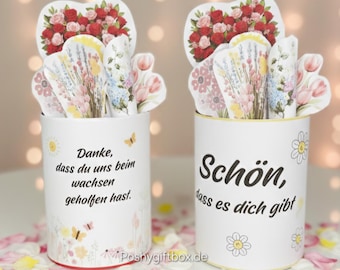 Duplo Banderole /Schön,dass es dich gibt/Danke Erzieherin/Erzieher/Lehrer/Lehrerin/Duplo Blumenstrauß Vorlage DIY/Abschiedsgeschenk Kita