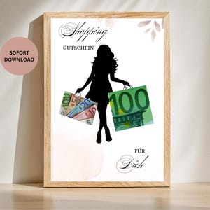 Geldgeschenk Druckvorlage PDF/Geldgeschenk zum Geburtstag DIY/Geld kreativ verschenken/Wunscherfüller Last Minute Geschenk/Sofort Download