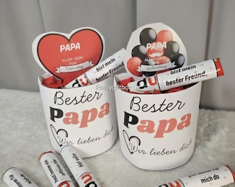 Duplo Banderolen Bester Papa /Geschenk Vatertag/ Duplobox Papa/Geschenk Papa Weihnachten/Danke Papa/Persönliches Geburtstagsgeschenk, PDF