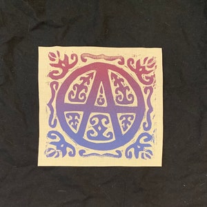 Anarchy patch! Sew on punk patch! Many colors available!