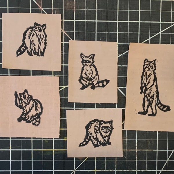 PATCH! Tiny Raccoon patch! Trash panda patch! Punk sew on patch! Multiple styles available!