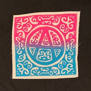 PATCH: Beautiful Anarchy Patch!  Sew on punk patch! Multiple colors available!
