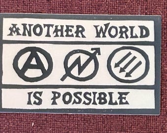 Adesivo in vinile Another World Is Possible