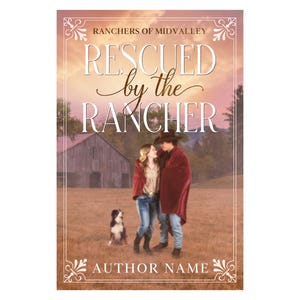 Premade Sweet Cowboy Romance Book Cover for Indie Western Romance