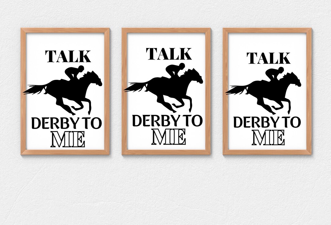 Talk Derby to Me SVG Kentucky Derby SVG Horse Racing SVG - Etsy