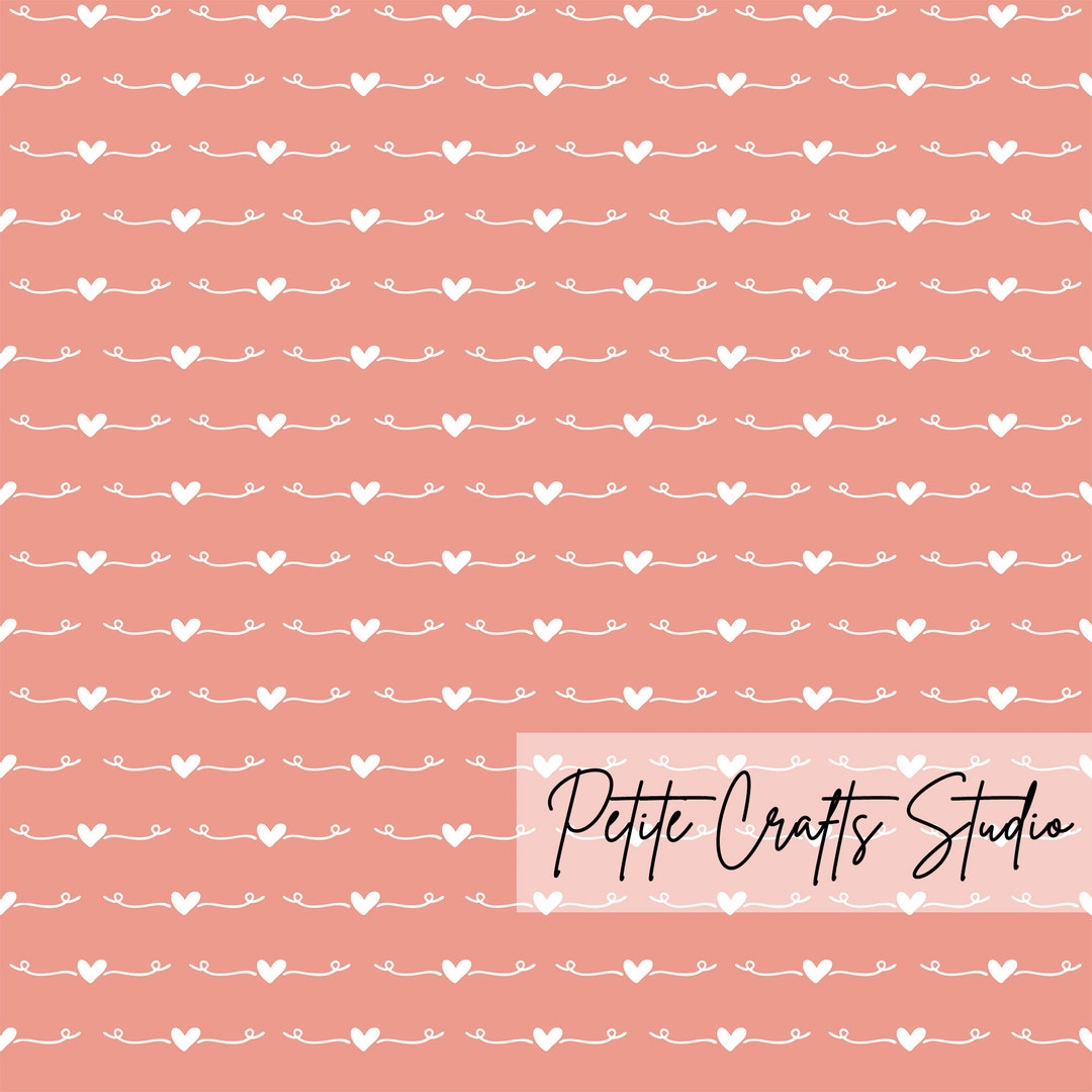 Valentines Day Seamless Pattern for Commercial Use Cute Heart Seamless ...