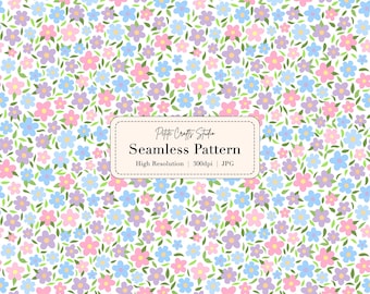 Rose Garden Ditsy Floral Seamless Pattern – Tiny Flower Digital Paper ...
