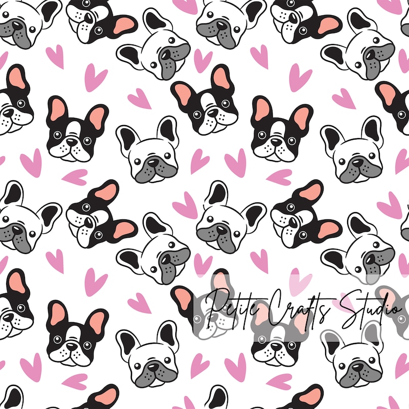 French Bulldog Pattern - Etsy