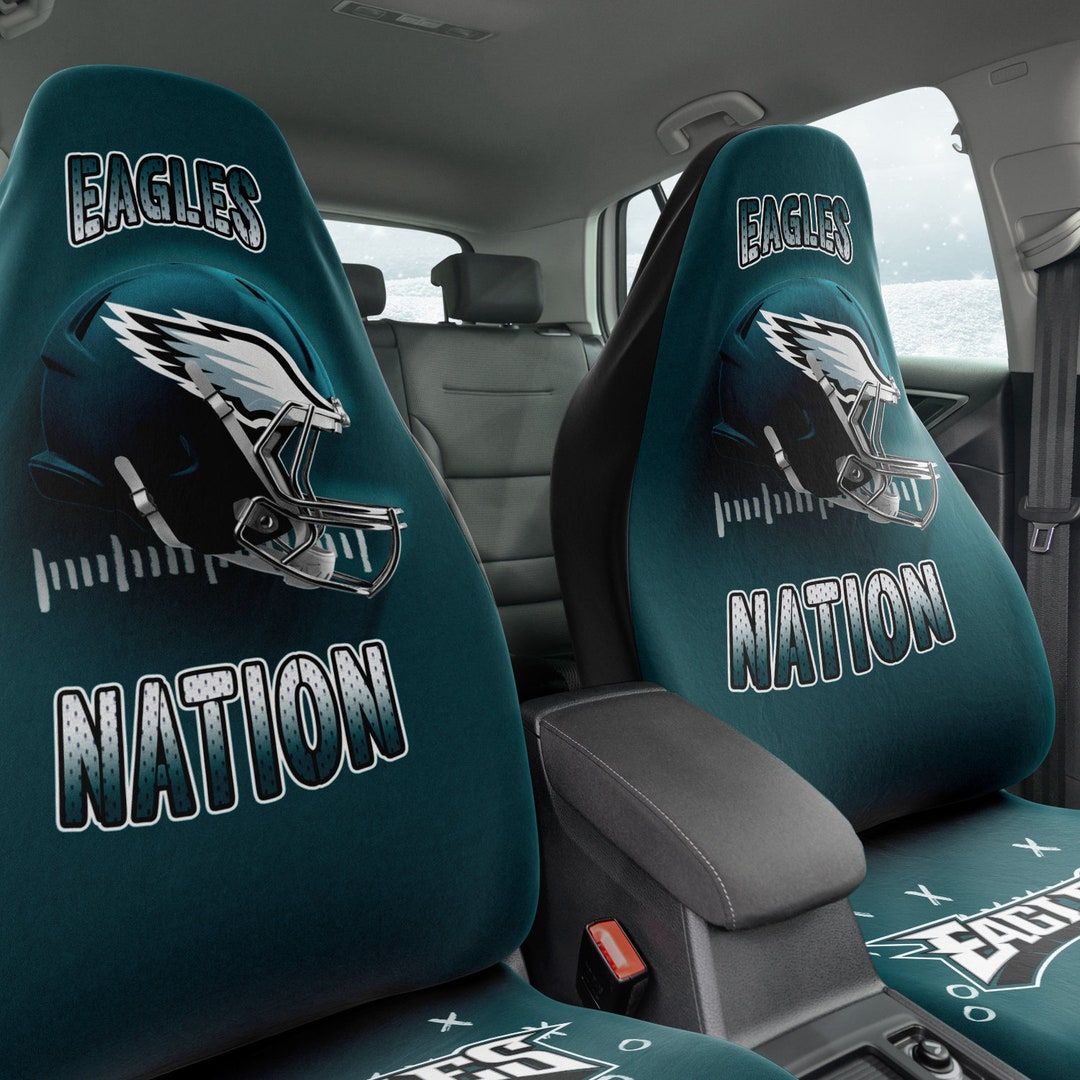 Philadelphia Eagles Seat Covers set of 2 Etsy