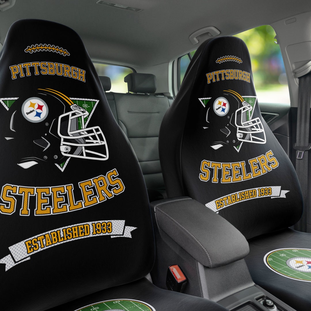 Steelers Car Seat Covers set of 2 Pittsburgh Football Etsy