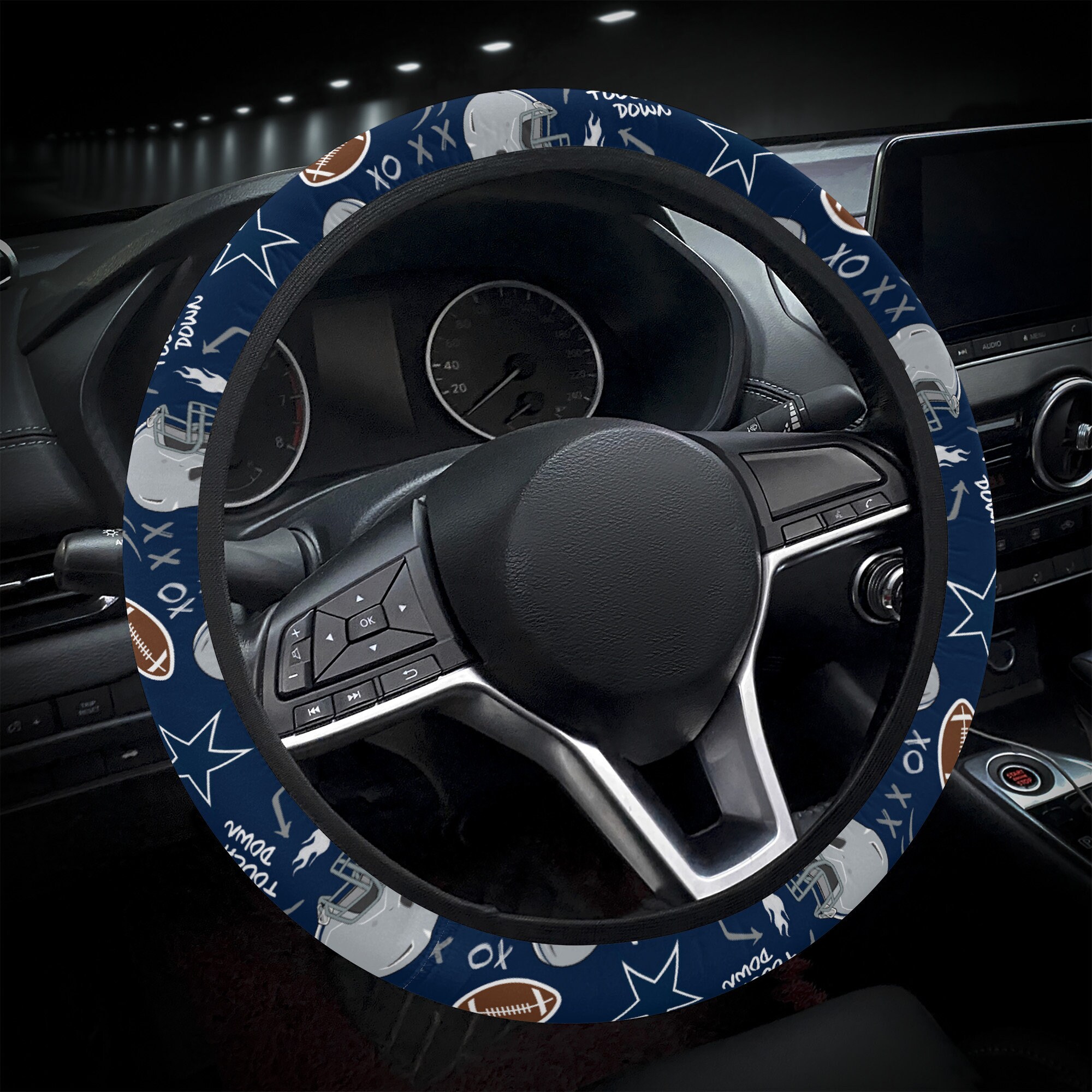 Cowboys Football Steering Wheel Cover Etsy