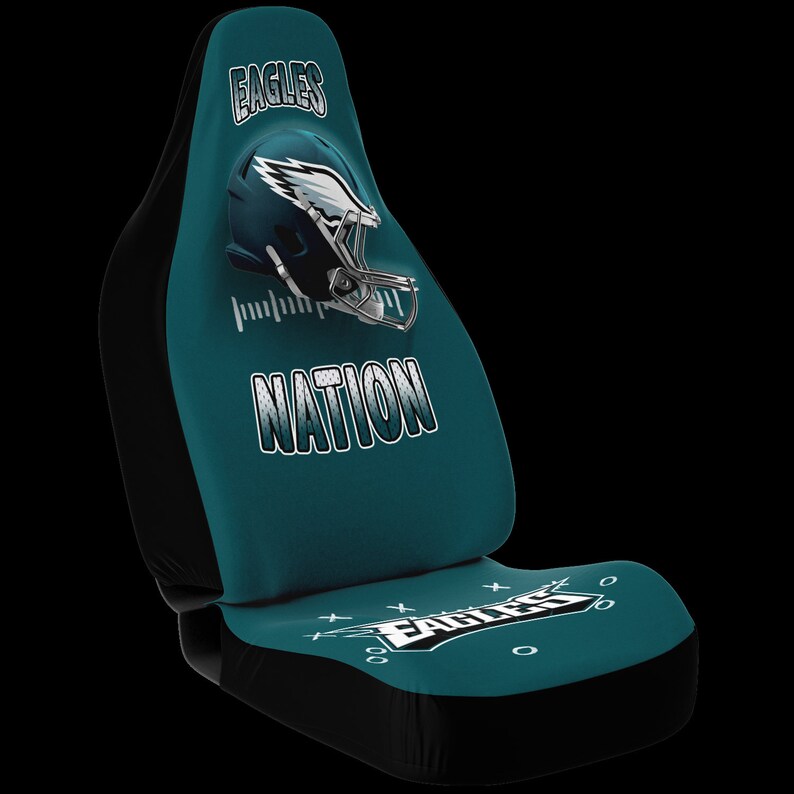 Philadelphia Eagles Seat Covers set of 2 Etsy