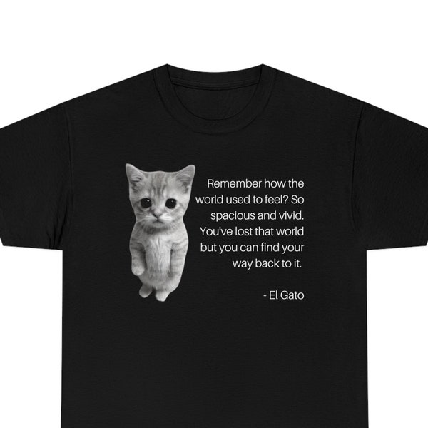 El Gato Inspirerende Quote Cute Kitten Meme Tee, El Gato My Beloved, Orange Kitten Meme, Kitten Lover Gift T-Shirt