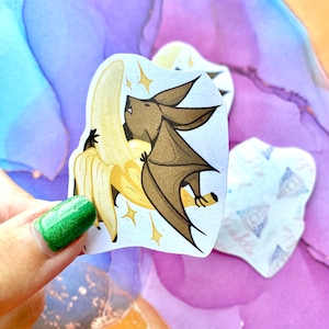 Sticker chauve-souris en papier recyclé pour journalisation