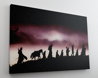 Lord of the Rings Fellowship of the Ring Canvas Print LOTR 