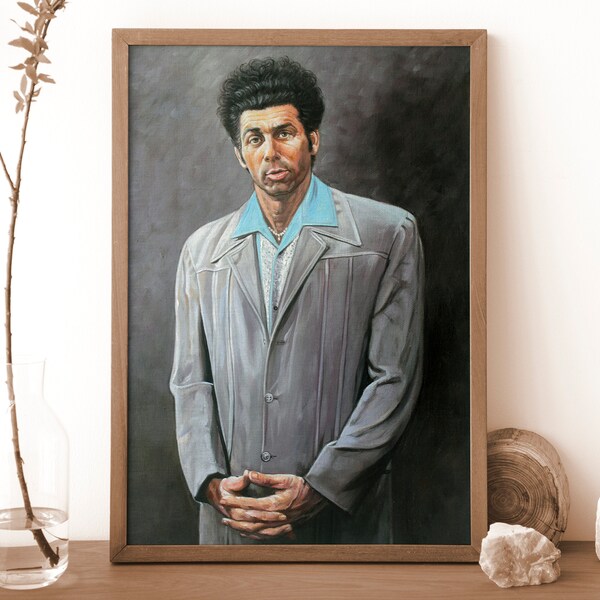 Cosmo Kramer Painting Etsy