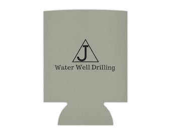 J Triangle Logo Water Well Drilling Can Cooler | Neoprene Beverage Koozie