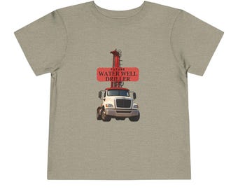 Future Water Well Driller Shirt for Kids Truck Tee, Blue Collar Toddler Gift, Trades Family Outfit, Crew Gift, Construction Truck Shirt